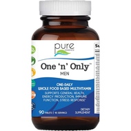 PURE ESSENCE LABS One N Only Multivitamin for Men, Natural One a Day Herbal Supplement with Vitamin 