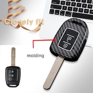 ABSCarbon Fiber Silicone Car Remote key Case Fob For Honda GREIZ Civic City XRV Vezel Fit key Set Remote Cover