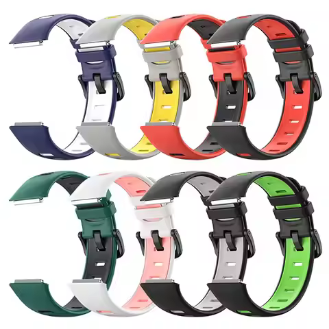 1 Pcs Breathable Sports Strap For Huawei Band 7 Soft Silicone Replacement Strap Smart Watchband Brac