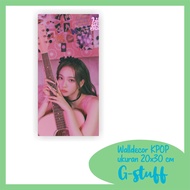 WALLDECOR AESPA KARINA SIZE 15X30 CM WALL DECOR WOODEN POSTER KPOP WALL DECORATION