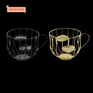 PEONYTWO Coffee Capsule Holder, Creative Iron Coffee Pod Holder,  Large Capacity Hollowed-out Coffee