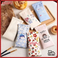 AIRUIFU Glasses Bag, Portable Cartoon Printed Glasses Box, Storege  PU Leather Reading Glasses Pouch