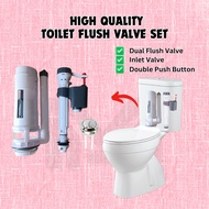 Two Piece | WC | 2 Piece Full Set Toilet Water Tank Valve Toilet Water Tank Flush Outlet Inlet Valve