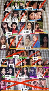 Ive aespa ITZY Newjeans Njz Blackpink redvelvet 小卡 專輯 特典 wonyoung yujin winter rei