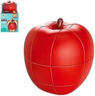 Magic Cube 3 x 3.3D Apple-Shaped Fruit Cube Magic Speed Cube, Specially Shaped Puzzle Cube for Devel