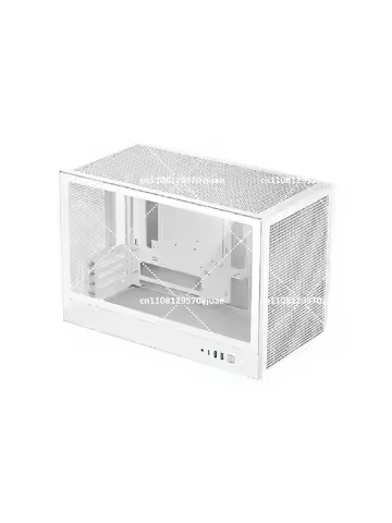 CH160 Mini ITX Case with Mesh Side Panel, Top Handle, Supports 305mm Graphics Card & ATX Power Suppl