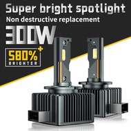 D1S D3S Car Headlight LED 6000K Canbus D2S D2R D4S D4R D5S Bulb 300W 30000LM 12V Kit to Replace HID