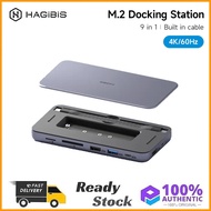 Hagibis USBC Hub with M.2 SSD Enclosure 2in1 TypeC Docking Station & M.2 NVMe SSD External Hard Driv