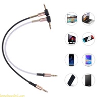 Love 25cm 9 84 3 5mm Male to Male  Cord 90 Degree Extension Line AUX Cable Wire