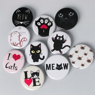 FFV - Cute Cat Brooch Pin 44mm – Y2k Fashion Cute Cat Button Badge Cat Lovers Collection