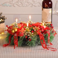 [szlztmy1] Christmas Advent Wreath Candlestick Decorative Decorations Gift Advent Candle