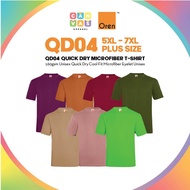 CANVAS x OREN SPORT Tshirt Jersey Plain Microfiber Unisex Plus Size 5XL 7XL Quick Dry Round Neck Tsh