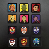 【Customized 】QN Weird facial makeup VC luminous 3D  Velcro Patch /Badges/armband/Emblem Decorative F
