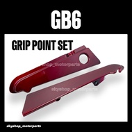 GB6 (FAME) GRIP POINT SET (R/L) // HONDA GB 6 RED MAROON SIDE SEAT COVER GRIP POINT COVER