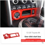 12-20 Years Toyota GT86 BRZ Carbon Fiber Pattern One-Button Start Decorative Frame Toyota 86 Interio