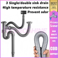 Kitchen sink sink, drain pipe accessories, sink anti-odor drain pipe, drain pipe, double-sink sink c