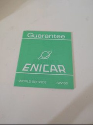 原裝 90年代 Enicar 手錶空白出世紙保證書
