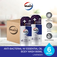 Walch® Anti-bacterial w/ Essential Oil Body Wash 900ml x 6 Bottles