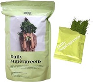 Focus Foods Daily Supergreens 30 Daily Powder Sachets: Moringa, Pegaga, Kale, Chlorella, Spirulina, Wheatgrass, Barley grass, Alfalfa. Immunity, digestion, skin. Vegan, Keto, Paleo. Veggie Juice Drink