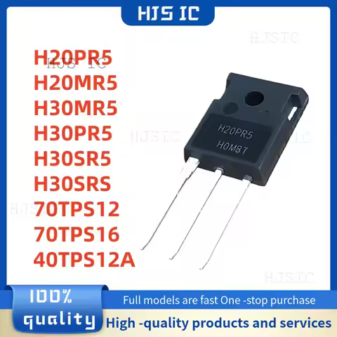 5PCS 100% NEW H20PR5 H20MR5 H30MR5 H30PR5 H30SR5 H30SRS 70TPS12 70TPS16 40TPS12A TO-247 Best Quality