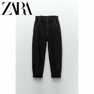 ZARA new womens Z1975 paper bag loose jeans 13455