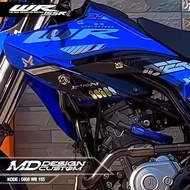 0808 WR 155 Full CHROME Metallic Decal Sticker Latest Requestbebas - Latest Premium WR Sticker - Lat