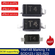 50PCS/Lot 1N4148W SOD123  1N4148WS SOD323 1N4148WT  SOD523 SOT-23 Marking T4  SMD Transistor  New