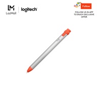 Logitech Crayon Digital Pencil for all iPads (2018 releases and later) with Apple Pencil technology anti-roll design and dynamic smart tip.