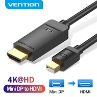 Vention Mini DP Cable Display Port 1.2 Male to DP Interface Gold Plated Cable 4K Adapter Audio TV