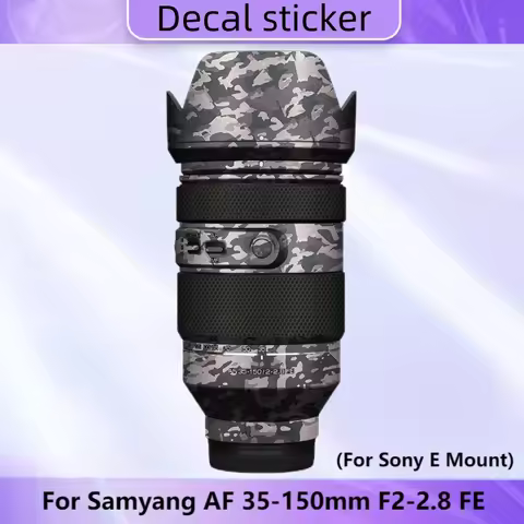 For Samyang AF 35-150mm F2-2.8 FE Decal Skin Vinyl Wrap Film Camera Lens Body Sticker Protector Coat