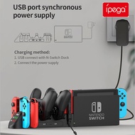 Ipega PG-9187 Nintendo Switch Control Charger for Nintendo OLED Joy Con Joycon Console Charging Dock Controller Stand Gamepad