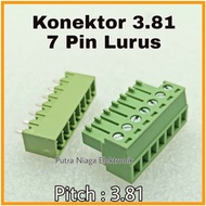1Set Connector 3.81mm 7p Straight Type / Straight Male Female 7pin Pitch 3.81 mm 7 pin