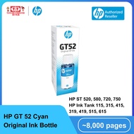 HP GT52 CYAN  ORIGINAL INK BOTTLE