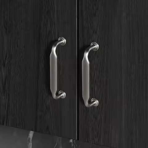 European Zinc Alloy Furniture Handles Kitchen Drawer Cabinet Pulls Bedroom Wardrobe Dresser Handles