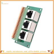 【posthouse1】RJ45 Female Breakout Board,Solderless RJ45 to 8Pin Quick Spring Terminal,Three Ways RJ45