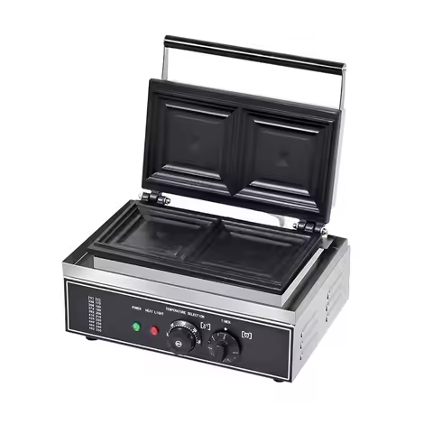 Commercial Sandwich Electric Heating Hot-Pressed Pearl Toast Bread Maker Stainless Steel Sandwich Sn