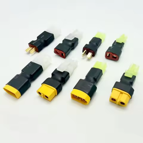 XT60/ Dean T Plug to TAMIYA Mini Male Female Tamiya Adapter Battery Conversion Connector Plug for RC