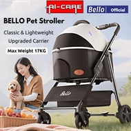Bello Pet Stroller (Max Pet Weight 17kg) / Cat Stroller/Pet Trolley/Puppy Stroller Outdoor Travel Ca