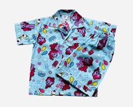 แขนสั้นขาสั้น Free size อก 42-44 นิ้ว สูง 155 - 170 เซนติเมตร หนัก 65 - 75 กิโลกรัม