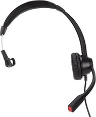 RJ9 Telephone Headset, Wired Business Headset, One Side Lightweight Flexible Headband for Telemarketing