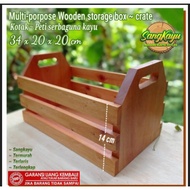 Multipurpose storage box wooden storage box 34x20 wooden crate crate