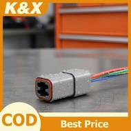 K&X Waterproof Electrical Connector Kit 2 3 4 6 8 12 Pin Set with DT04-12P DT06-12S for Car RV Boat 