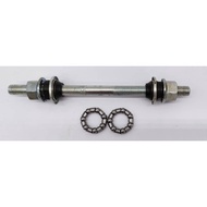 hub axle with ball bearing basikal roda shaft axle depan belakang