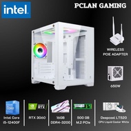 คอมพิวเตอร์ประกอบ PCLAN-WHITE GAMING,i3-12100F,i5-12400F,i7-12700F Core™ i3-12100FNvidia RTX2060 Sup