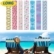 LONNGZHUAN 1/8Pcs Sunbed Strap, Creative Windproof Towel Bands,  Colorful High Elasticity Bed Sheet 