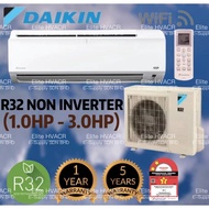 [KLANG VALLEY]Daikin 1.0HP-3.0HP R32 Air Conditioner Non Inverter FTV-P Series FTVP/RVF With Wifi[PWP INSTALLATION]