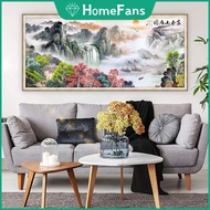【HF】5D DIY Diamond Painting Dwelling Fuchun Mountains Kit Full Drill Round Acrylic Rhinestone Art Cr