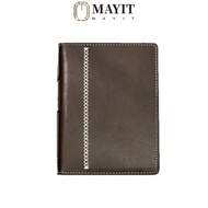MAYIT Loose-leaf Notebook, PU Leather DIY Scrapbook Travel Journal, Portable A7 Retro Brown Notepad 