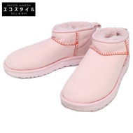 รองเท้าบูท UGG รุ่น Classic Ultra Mini Love ทำจากหนังแกะ ไซส์ 24 [มือสอง]