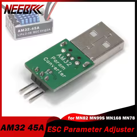 NEEBRC AM32 Brushless ESC Param Converter Speed Controller for MN82 MN99S MN168 MN78 Model Car Off R